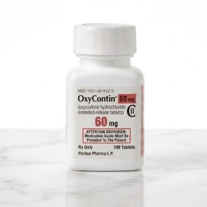 Sealed original container of 100 OxyContin 60 mg tablets, an opioid pain medication
