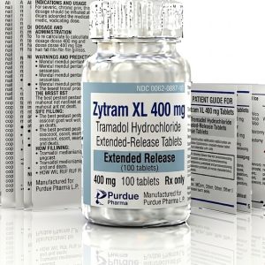 Zytram 400 mg Tablets in the original manufacturer-sealed bottle containing 100 tablets for the Canadian pharmacy market.